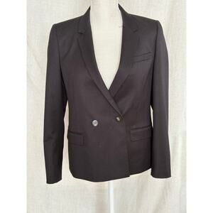 Topshop Black Double Breasted Blazer Jacket Size 6